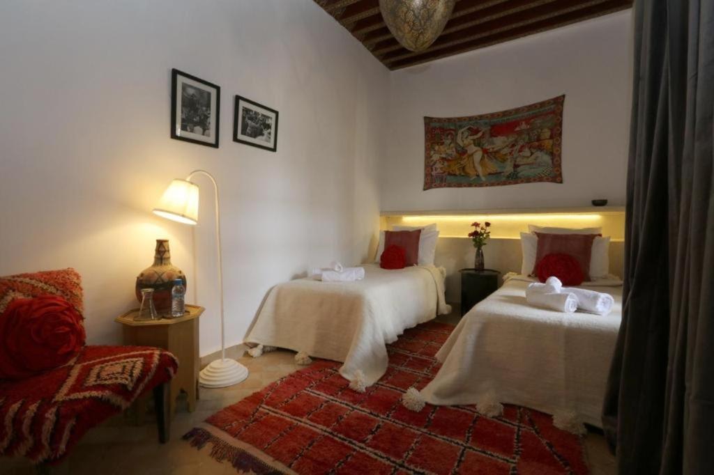 Riad103 chauffée sur le jacuzzi in rooftop&pool SPA Marrakesh Exterior foto