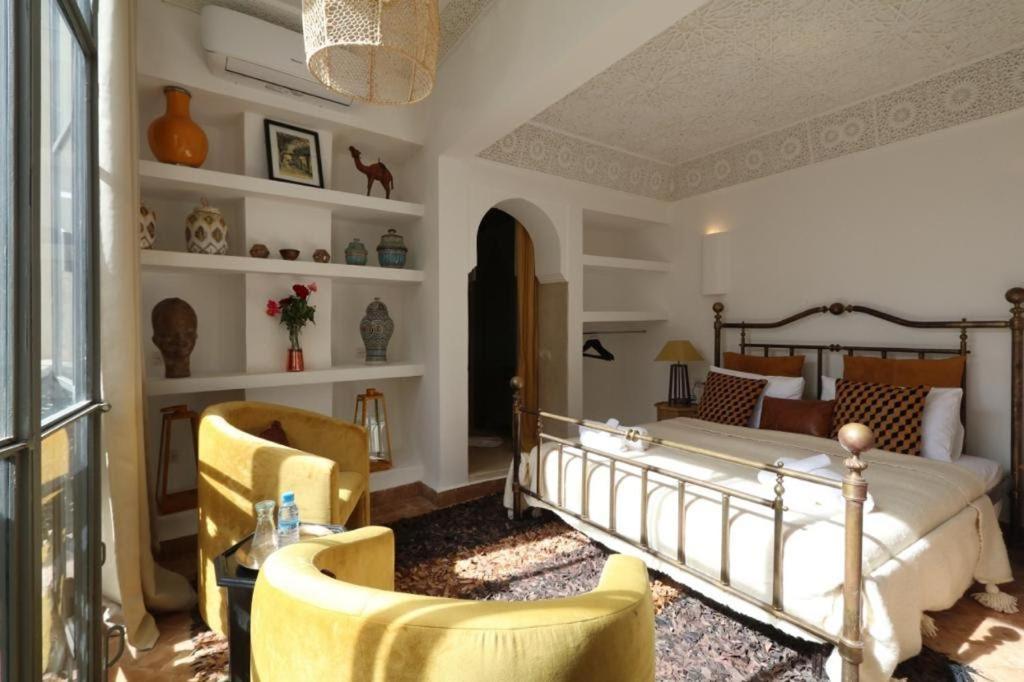 Riad103 chauffée sur le jacuzzi in rooftop&pool SPA Marrakesh Exterior foto