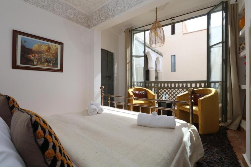 Riad103 chauffée sur le jacuzzi in rooftop&pool SPA Marrakesh Exterior foto